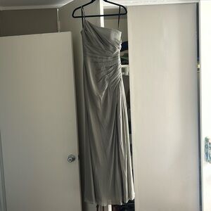 Olive Green Chiffon Bridesmaid Dress